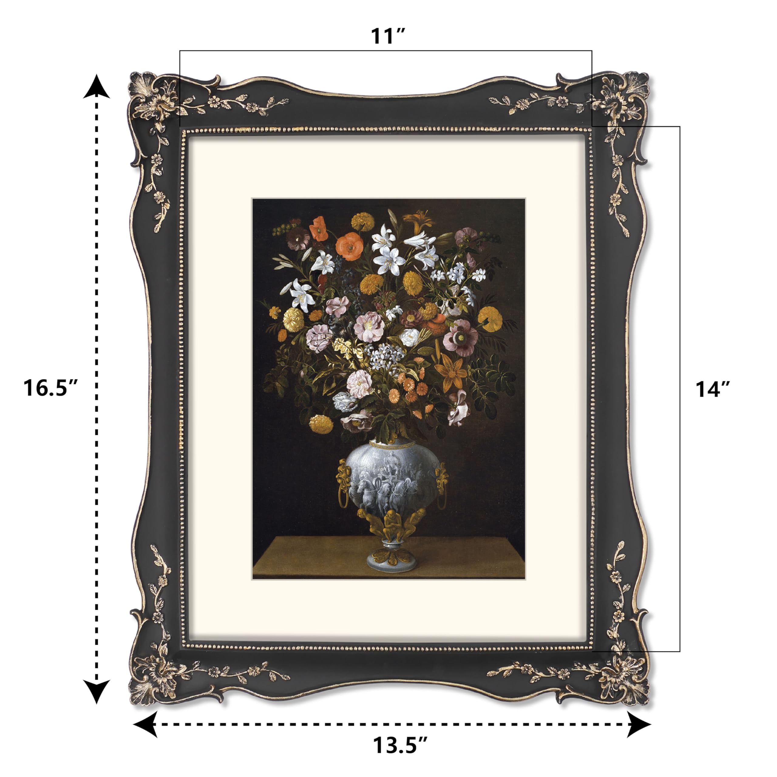 Amazon.com - SIMON'S SHOP Black Picture Frame 11x14 Matted to 8x10